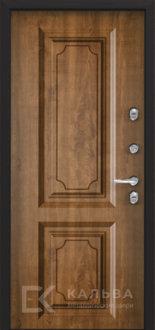 Фото №2 «Входная дверь дуб натуральный и орех классика №534»